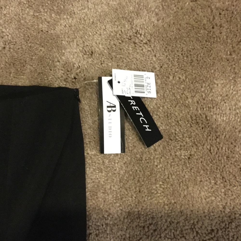 AB Studio Black Pleated Pencil Skirt - Picture 2 of 5